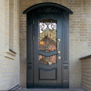 Кованые Двери Стеклом Фото