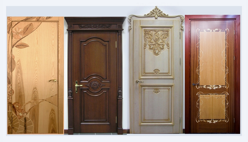 цветные двери в классическом стиле фото